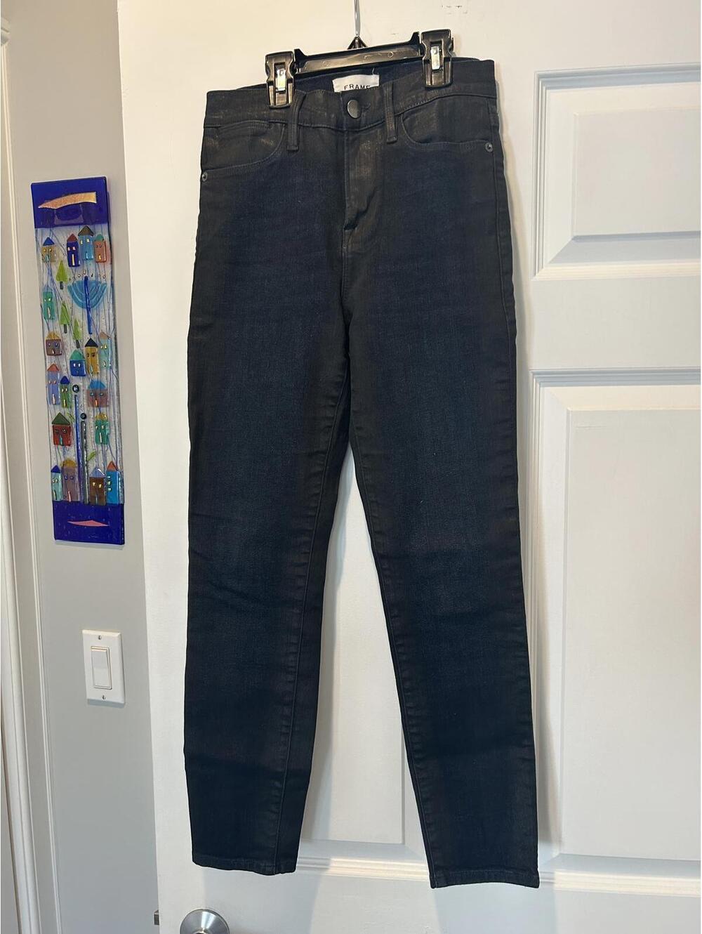FRAME Women's Skinny Jeans Black Size 26